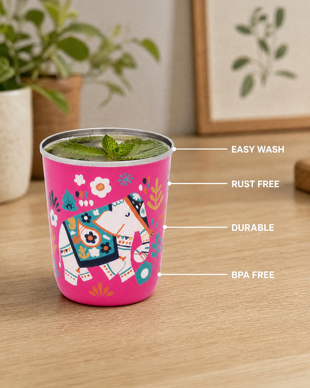 Elephant In The Jungle tumbler - Small