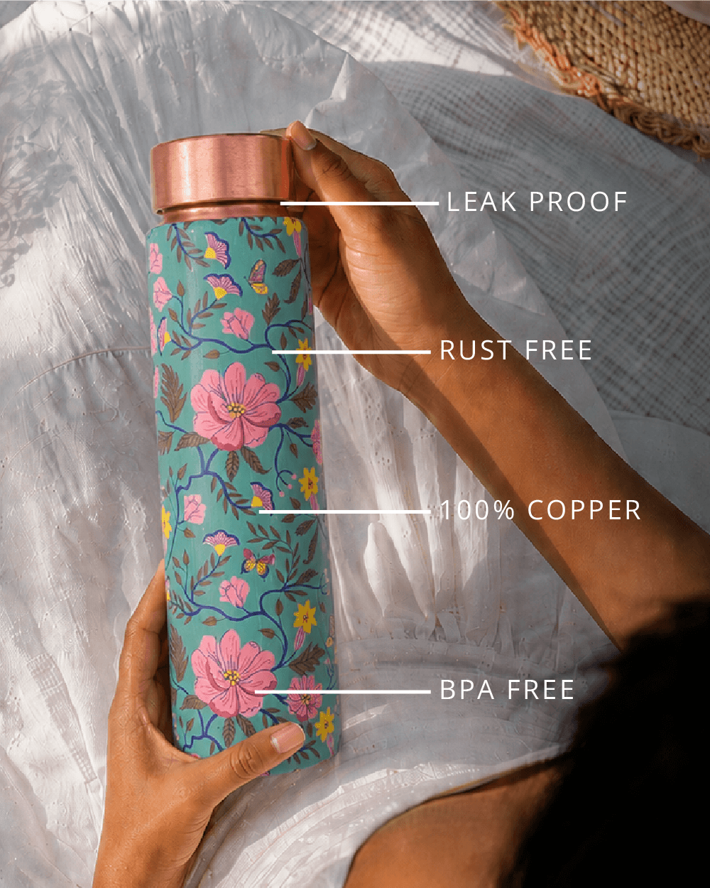 Botanicals Copper Bottle | 900 ml