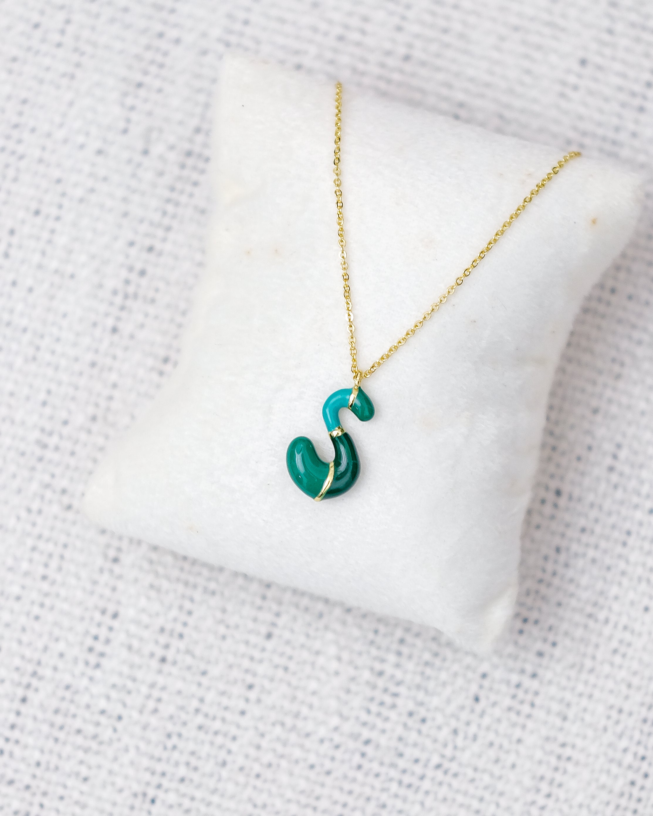 Alphabet Charm + Chain - S