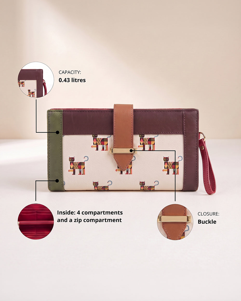 Kasauli Long Wallet - Ivory | Forest Folklore