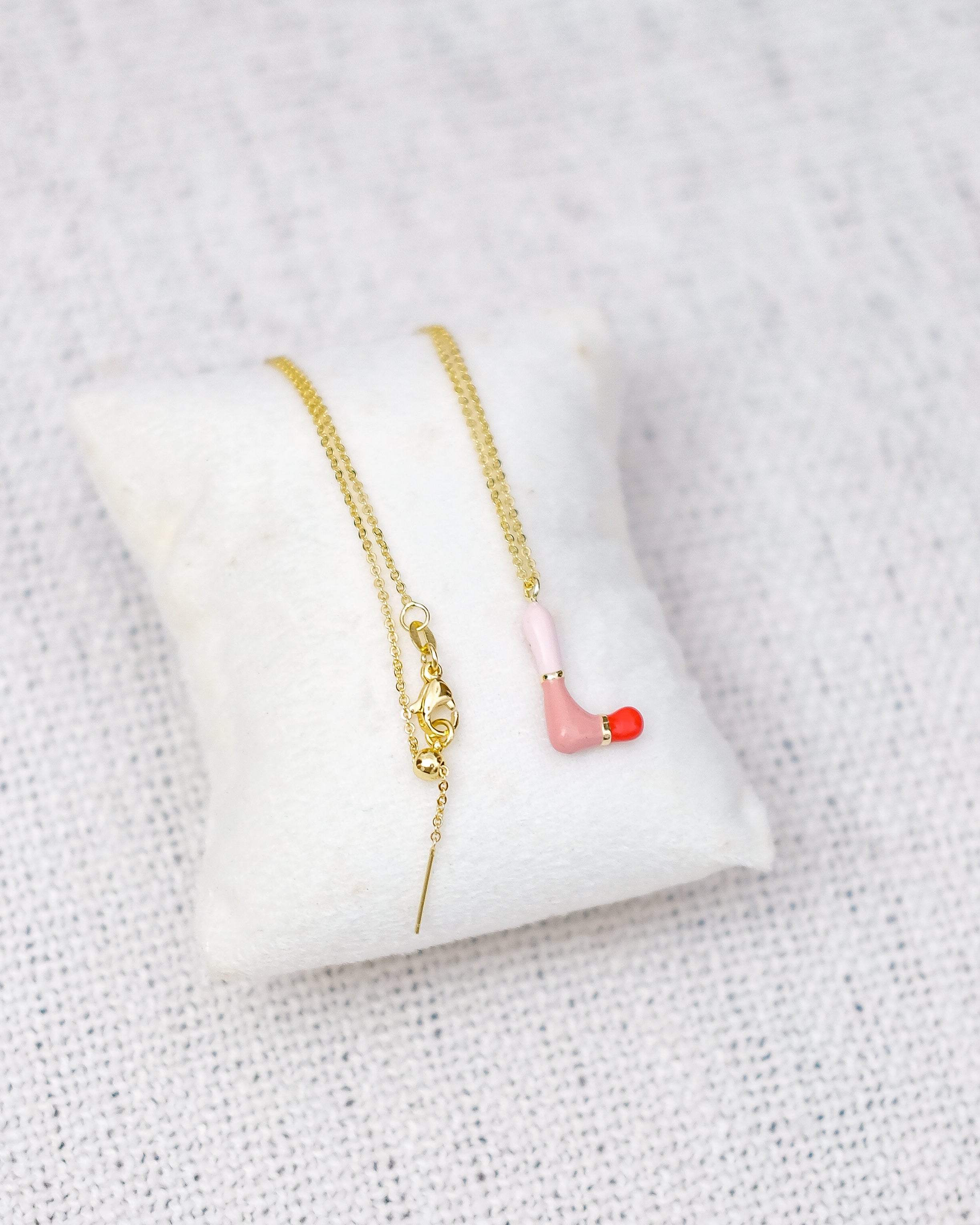Alphabet Charm + Chain - L