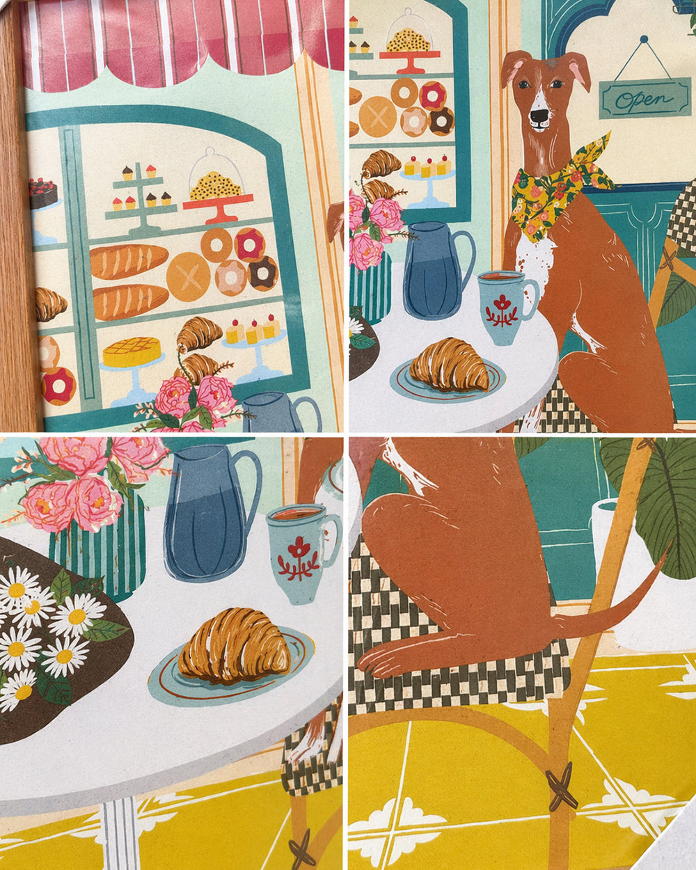 Florentine Hound Wall Frame, 30x40cm| Citrus Zest