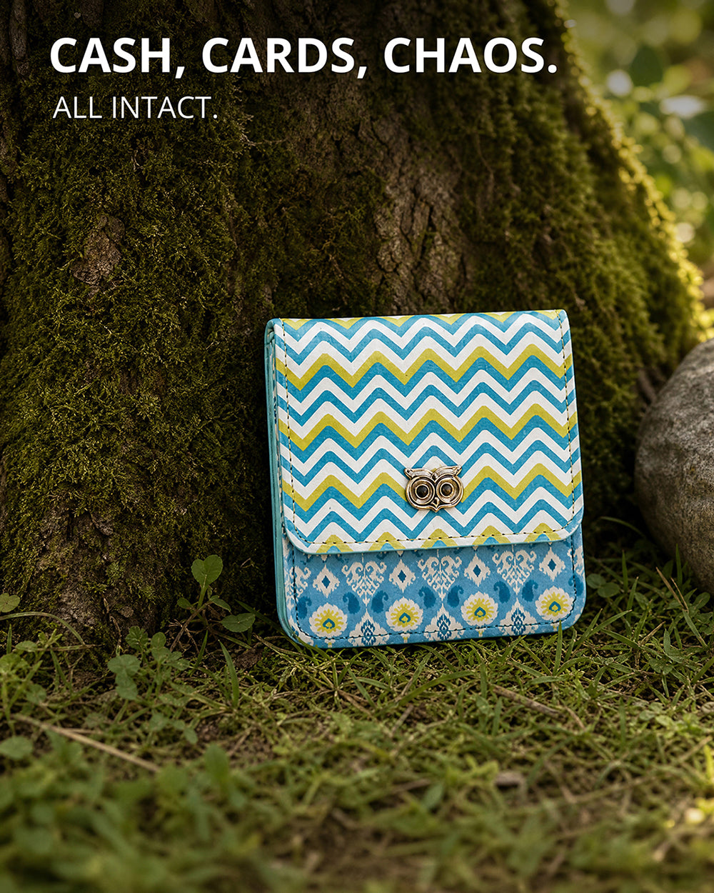 Folk Art Ikat Wallet