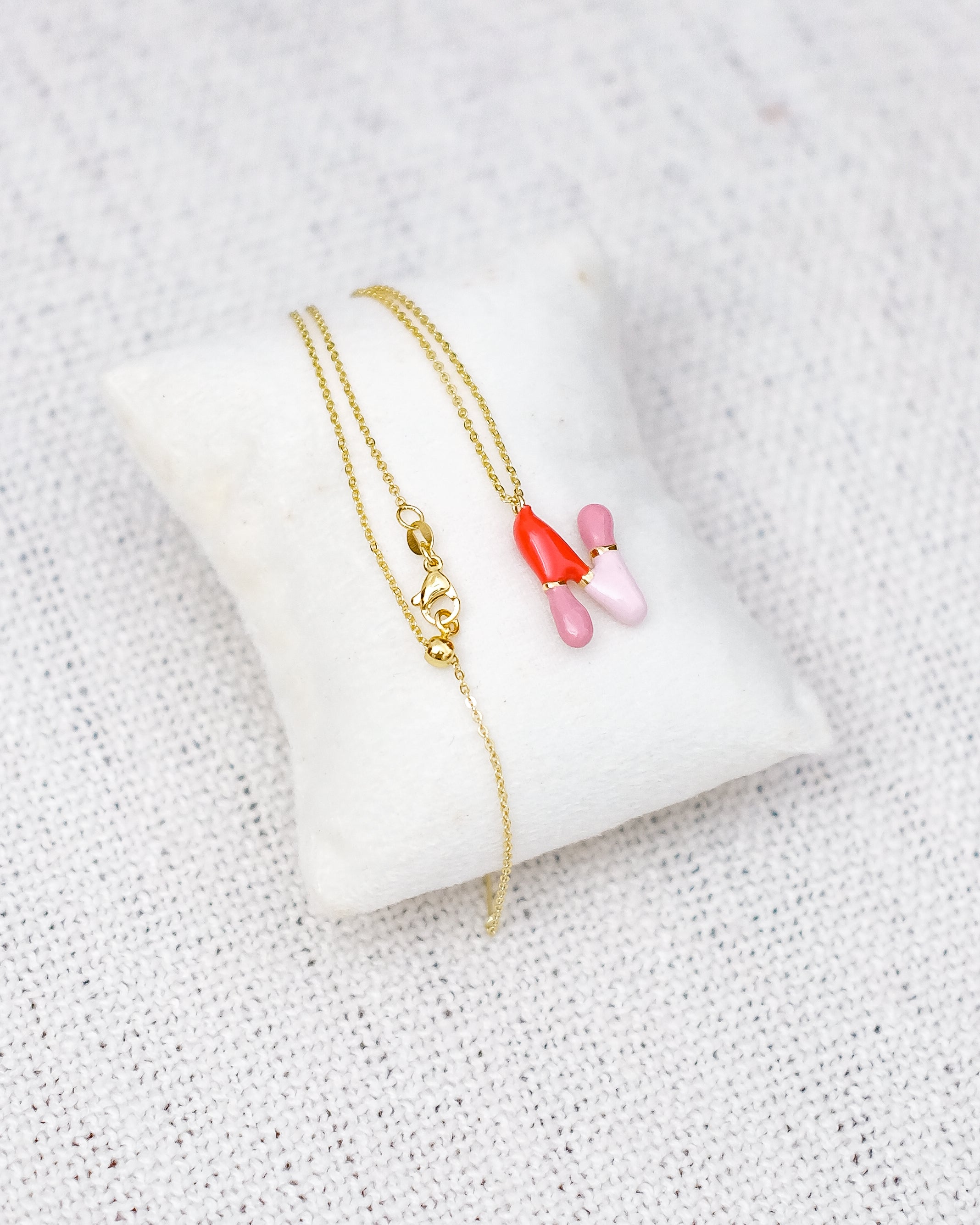 Alphabet Charm + Chain - N