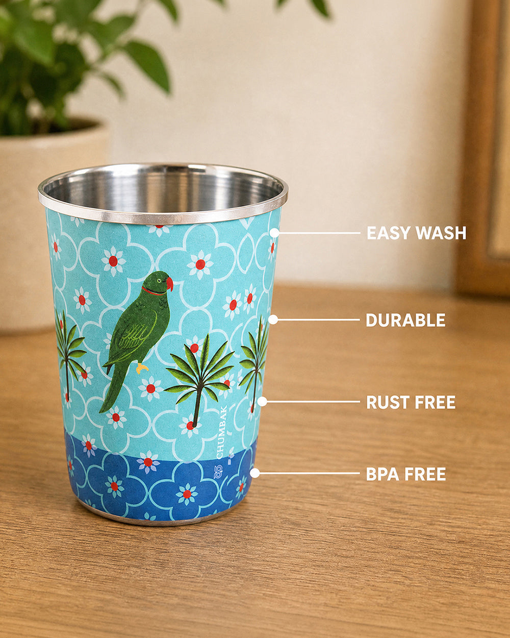 Chettinad Steel Tumbler set