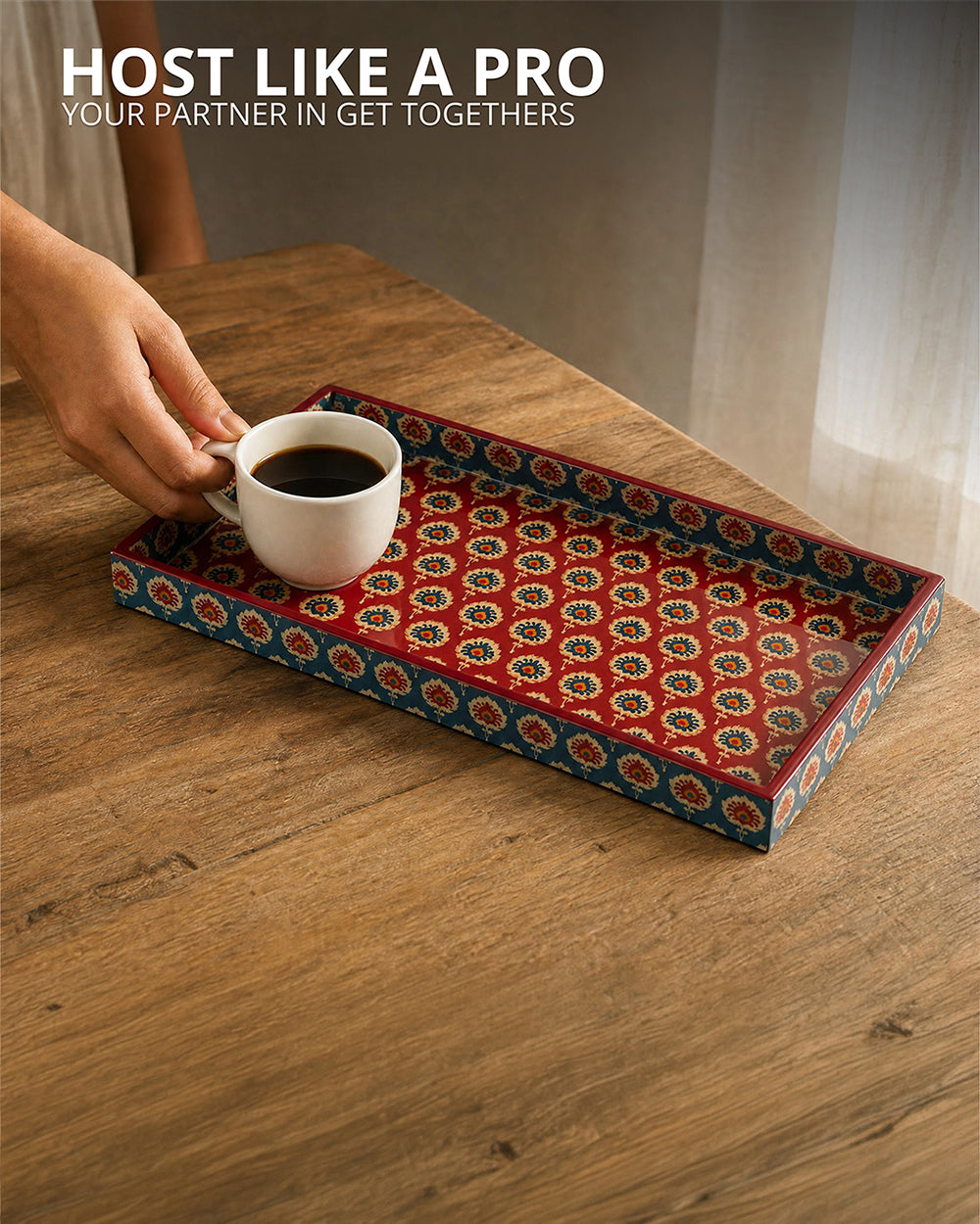 Blooming Buds Rectangular Tray