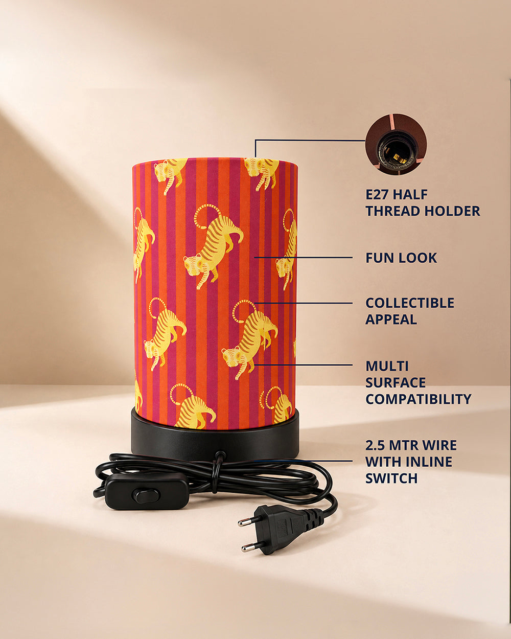 Marigold Tiger Table Lamp | Forest Folklore