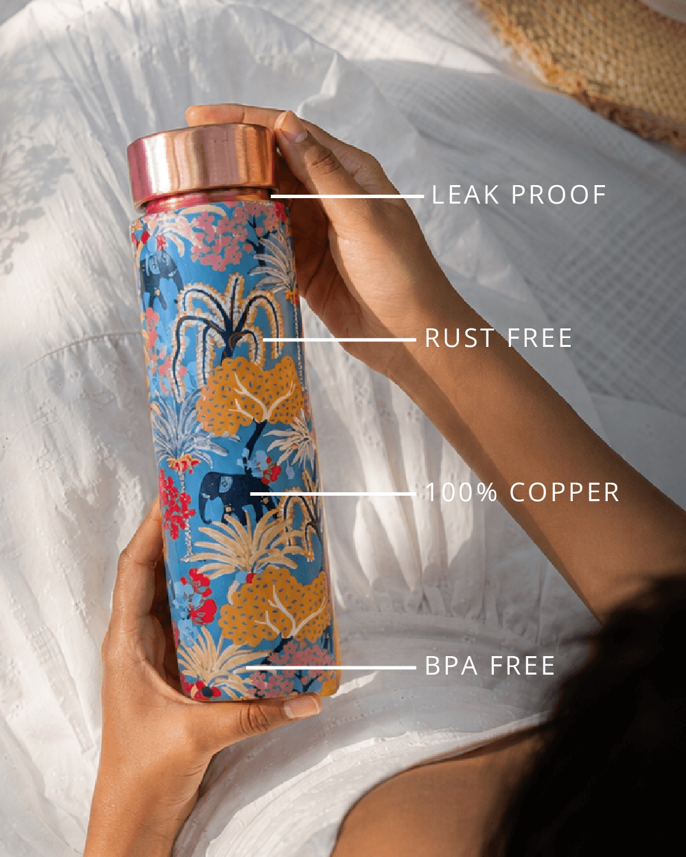Jungle Folk Copper Bottle | 900 ml
