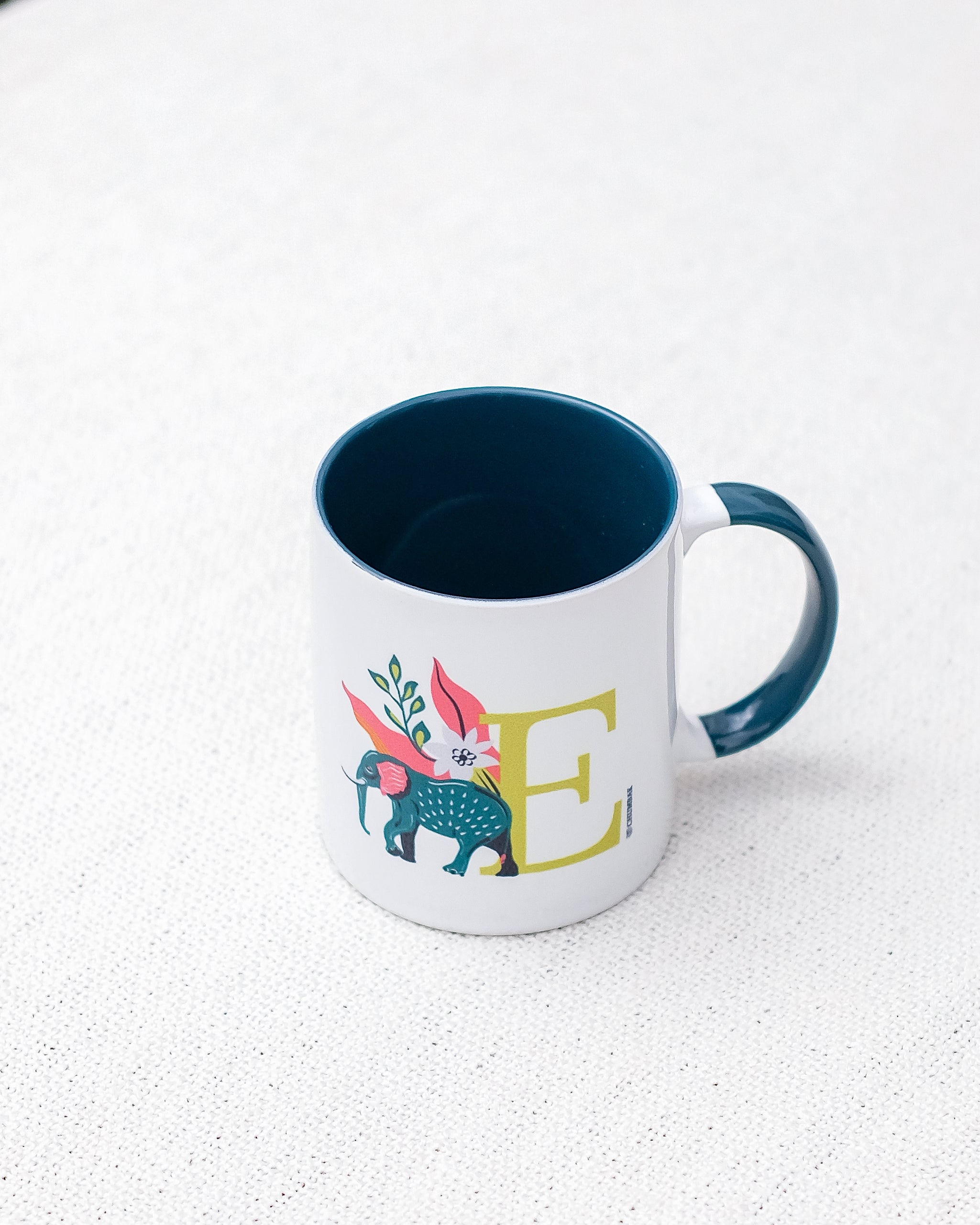 Elephant Mug – E | Gloss Finish