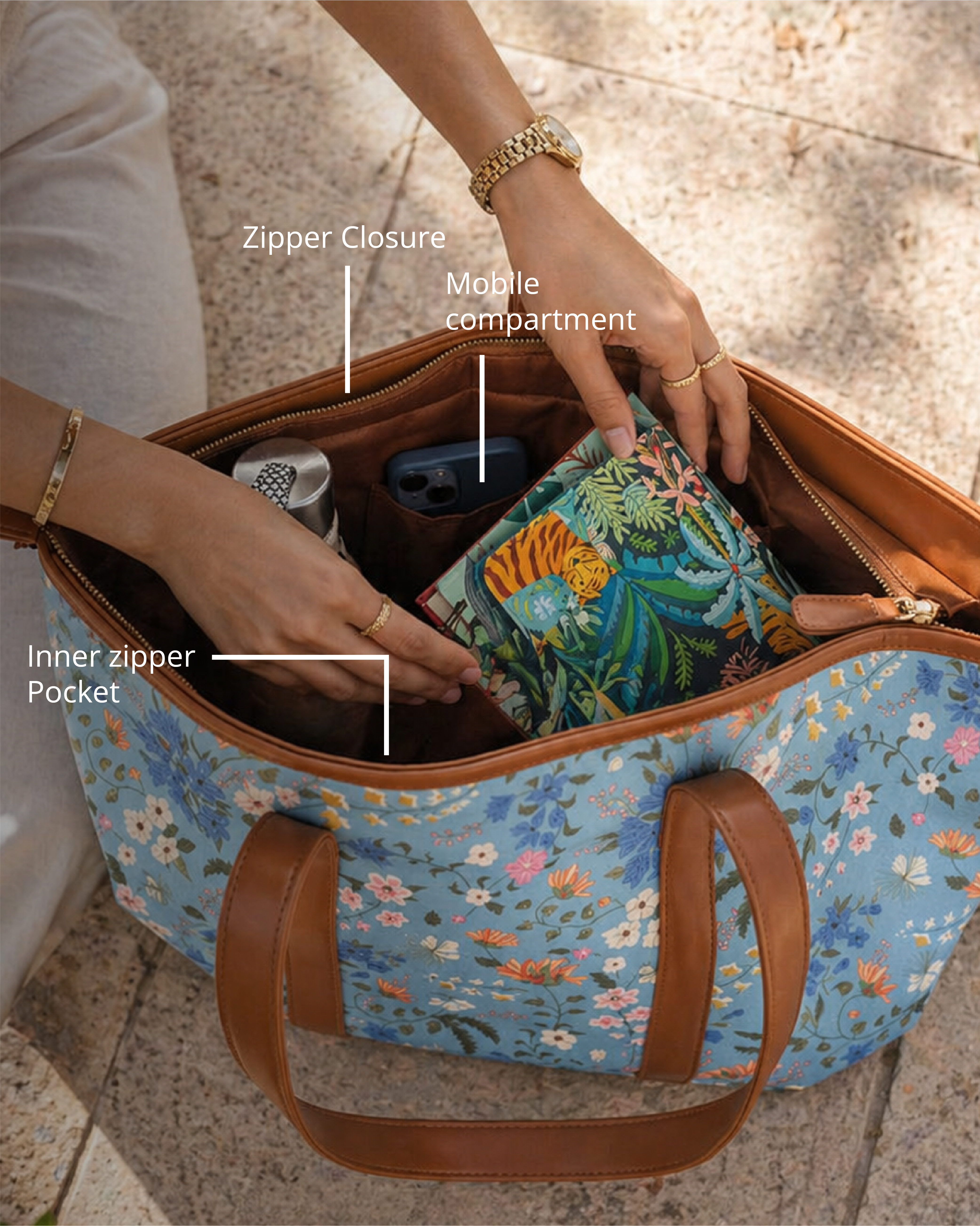 Capri Carry all Tote | Rare & Wild, Amboli