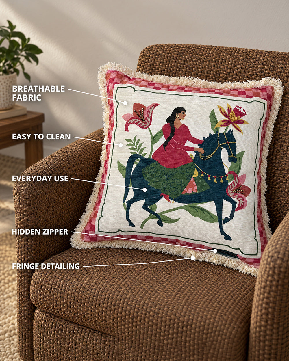 Rani Energy Cushion Cover | Haveli Socials