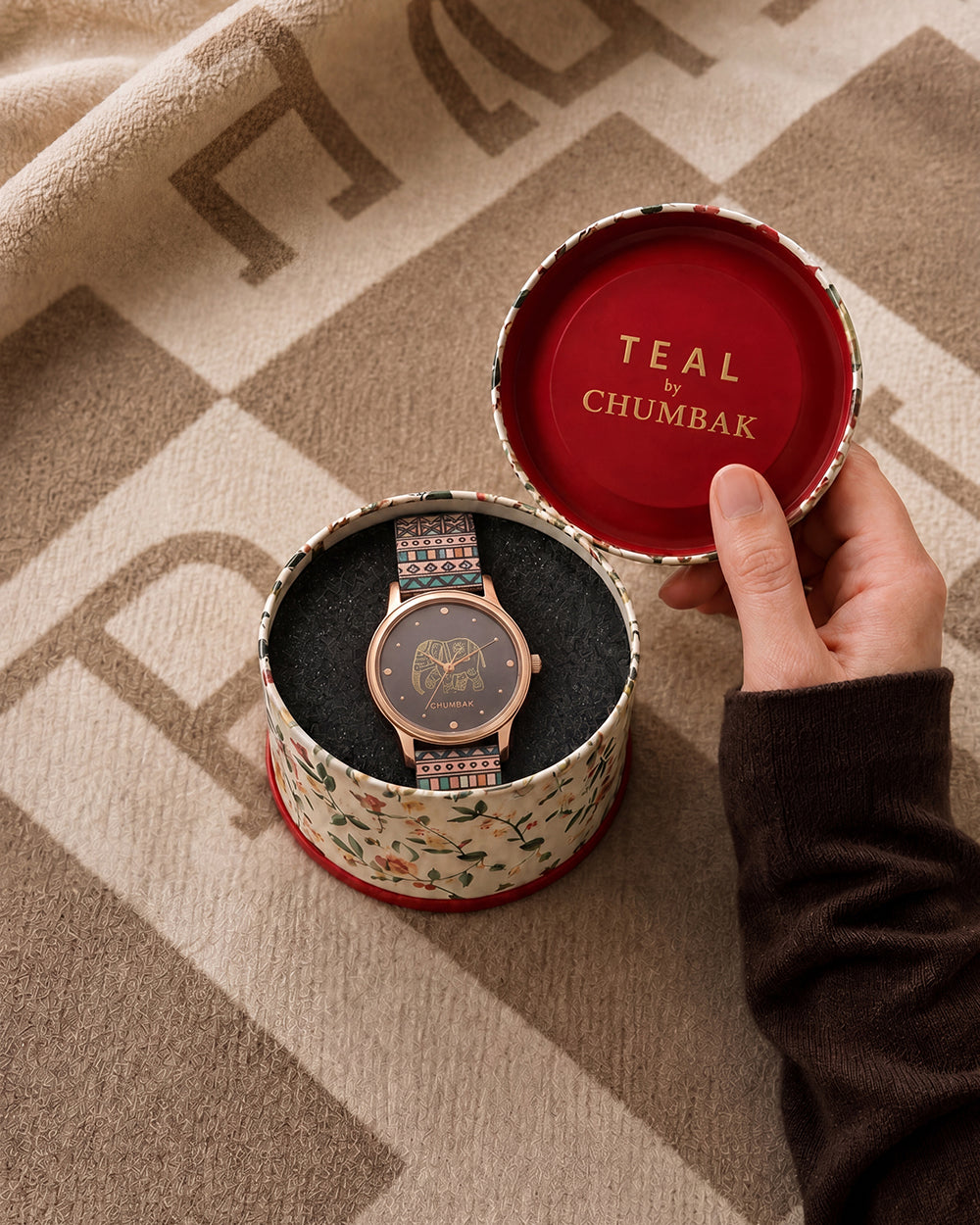 TEAL by Chumbak Carnival Elephant Watch-Black