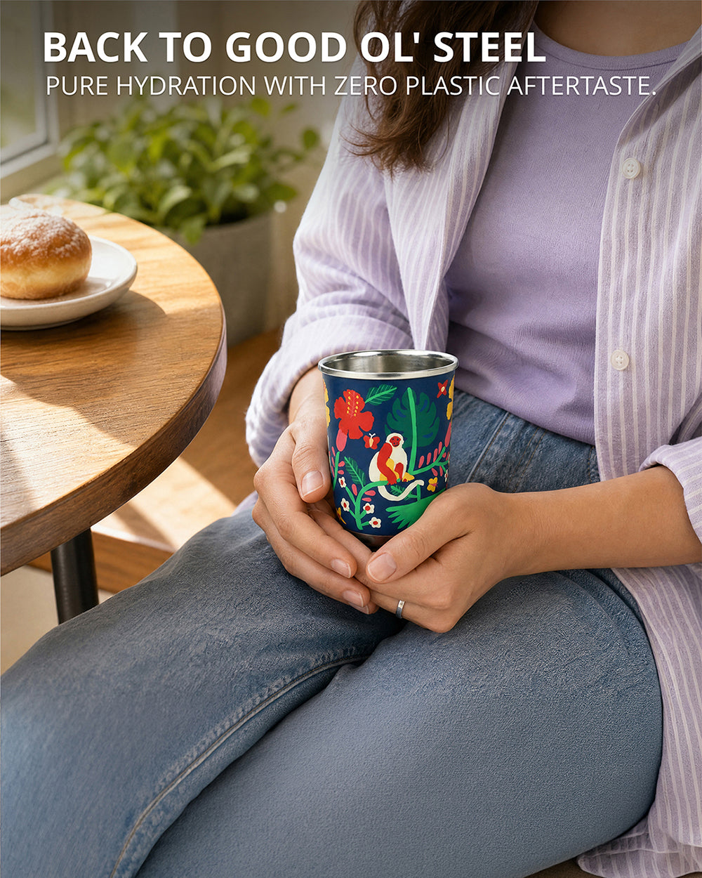 Quiet Jungle Small Tumbler - Blue