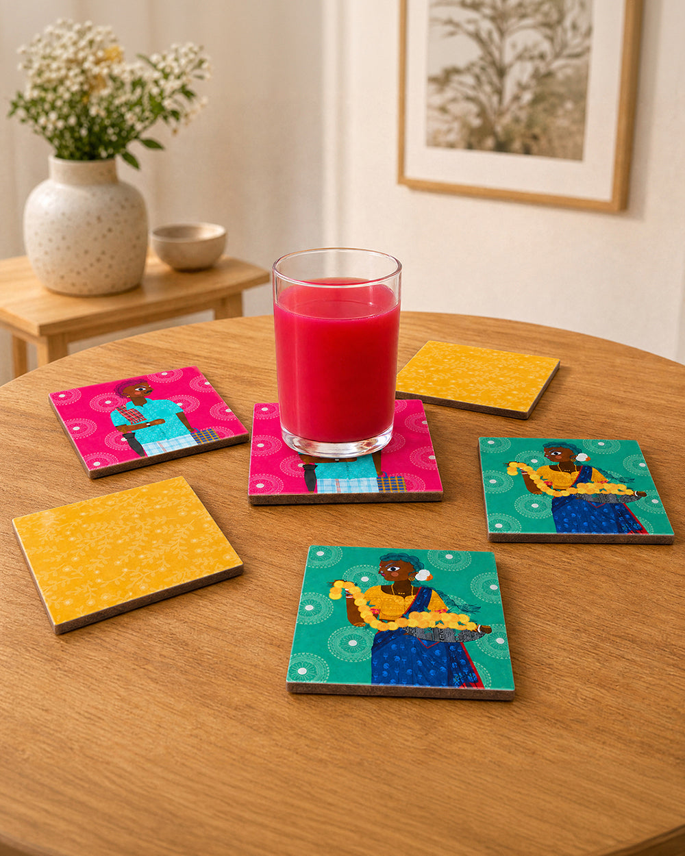 Folk Funk Coaster set
