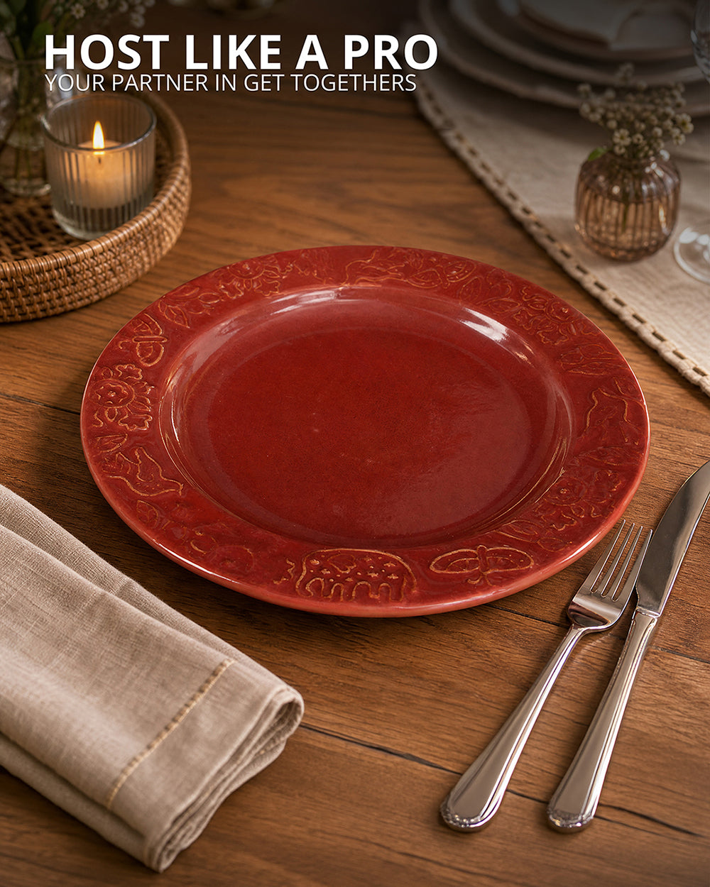 Forest Embossed  Plate | Forest Folklore