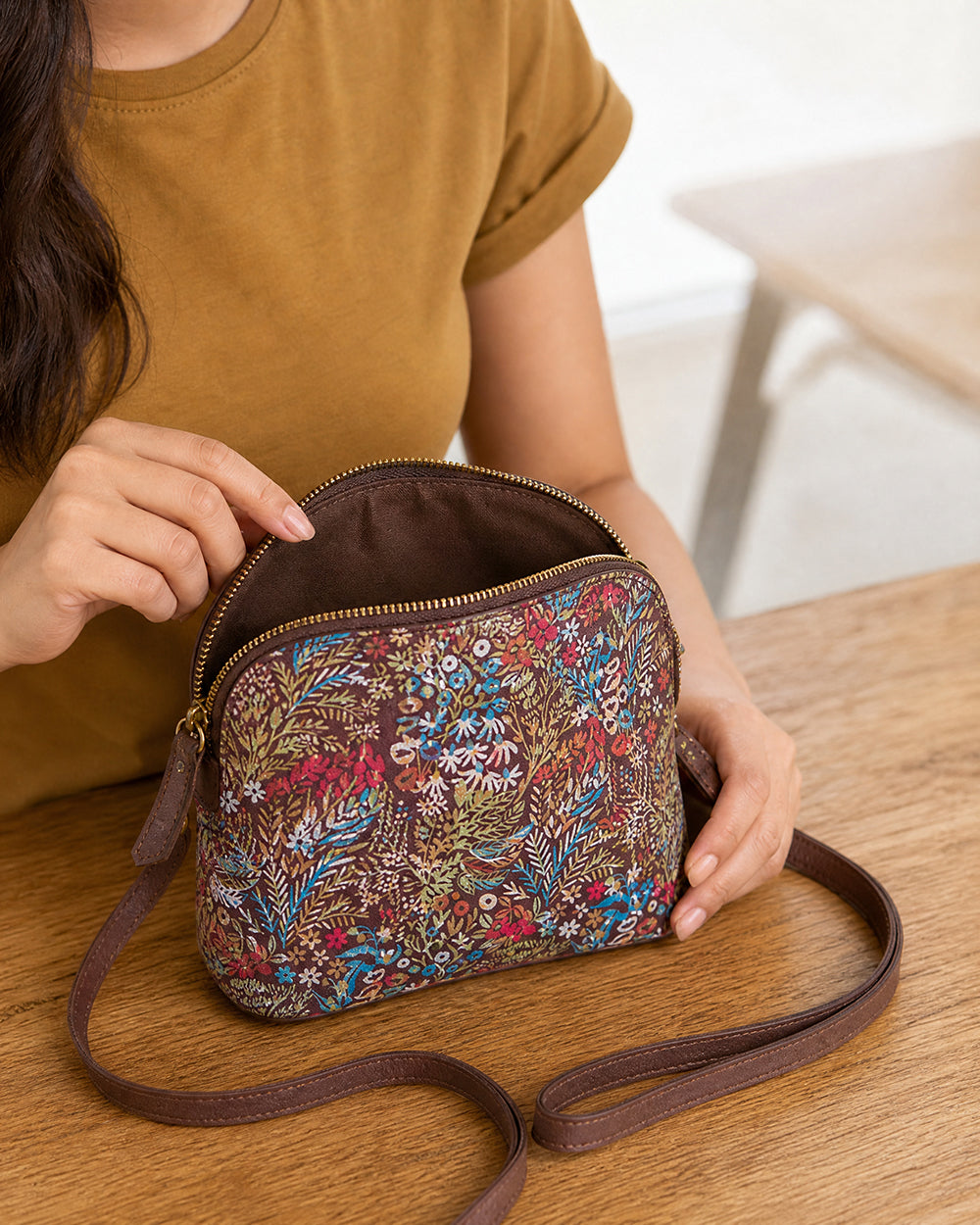 TealByChumbak Rainforest Sling Bag