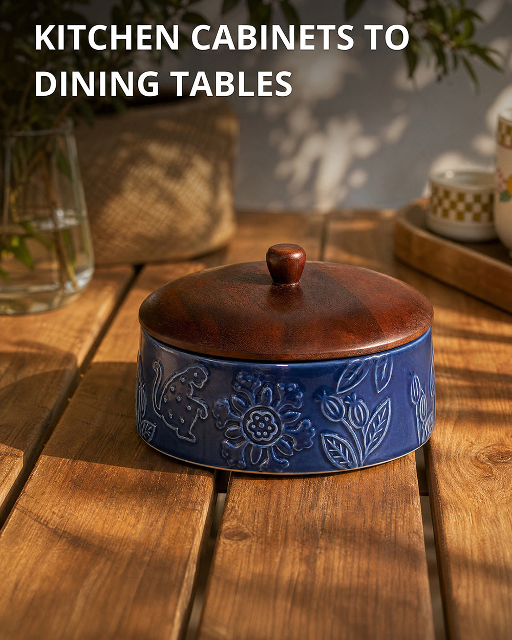 Forest Embossed Storage Jar| Forest Folklore