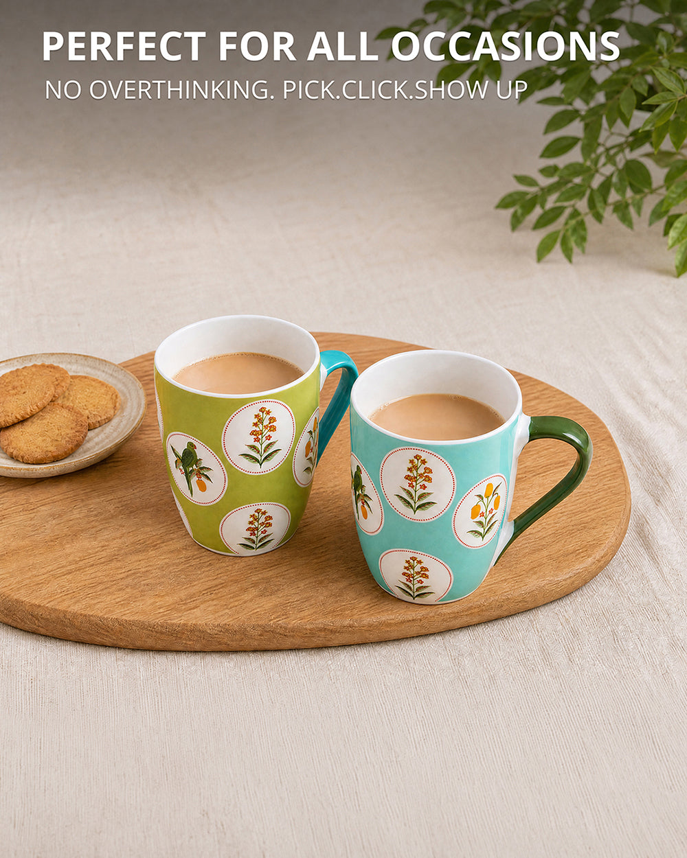 Serenade Brew Mugs Gift Set - Set of 2, 330 ml