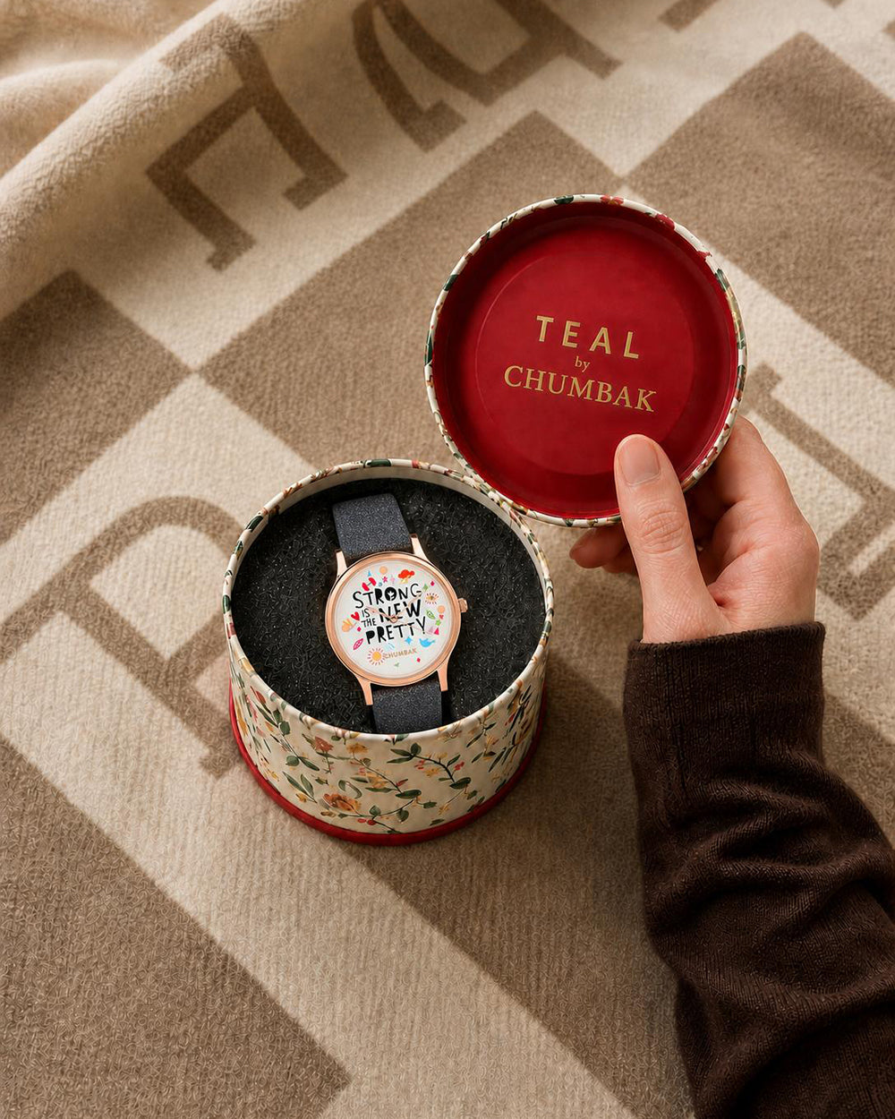 TEAL by Chumbak Strong Is The New Pretty Wrist Watch