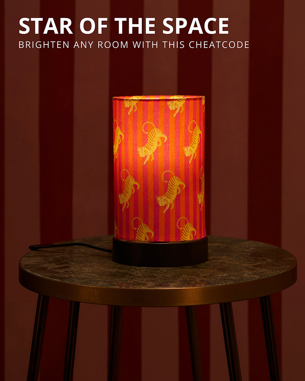 Marigold Tiger Table Lamp | Forest Folklore