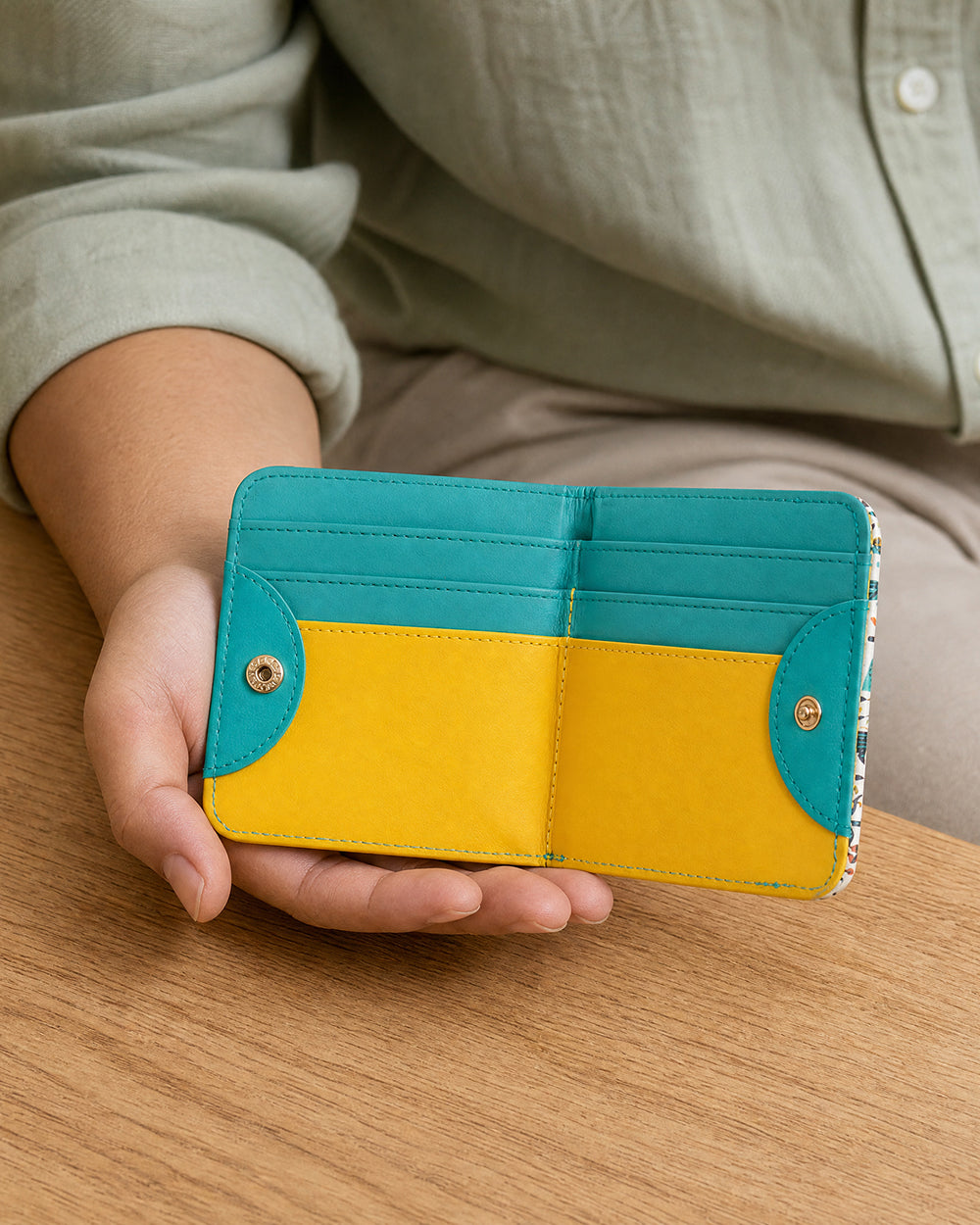 Magical Jungle Snap Button Wallet