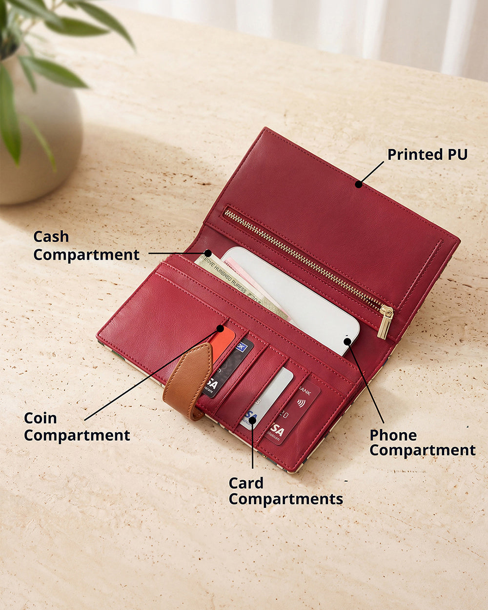 Kasauli Long Wallet - Ivory | Forest Folklore