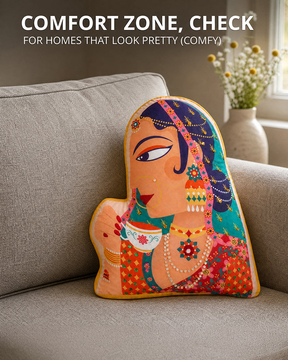 Royal Rani Shape Cushion
