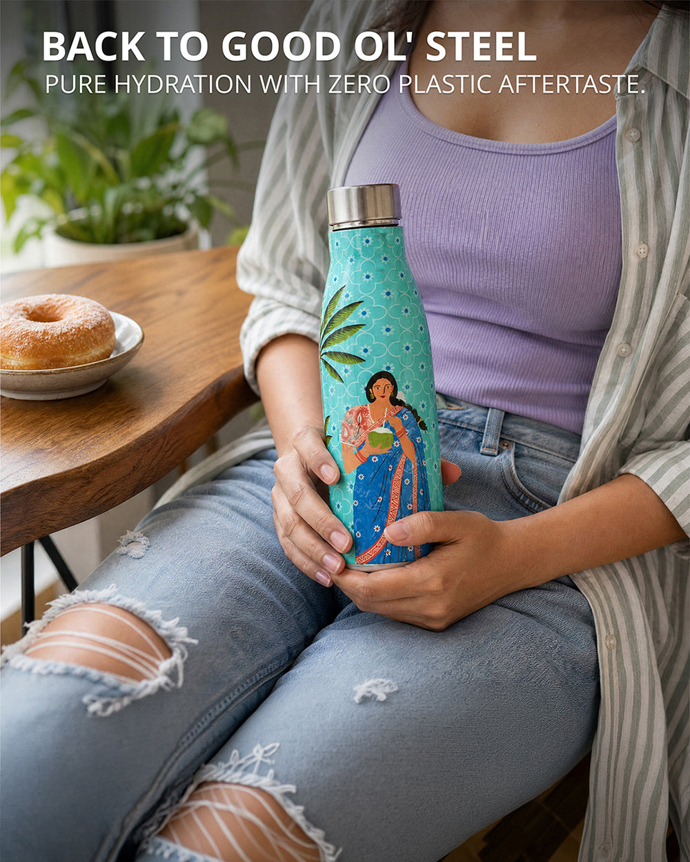 Lady Chettiar Steel sipper