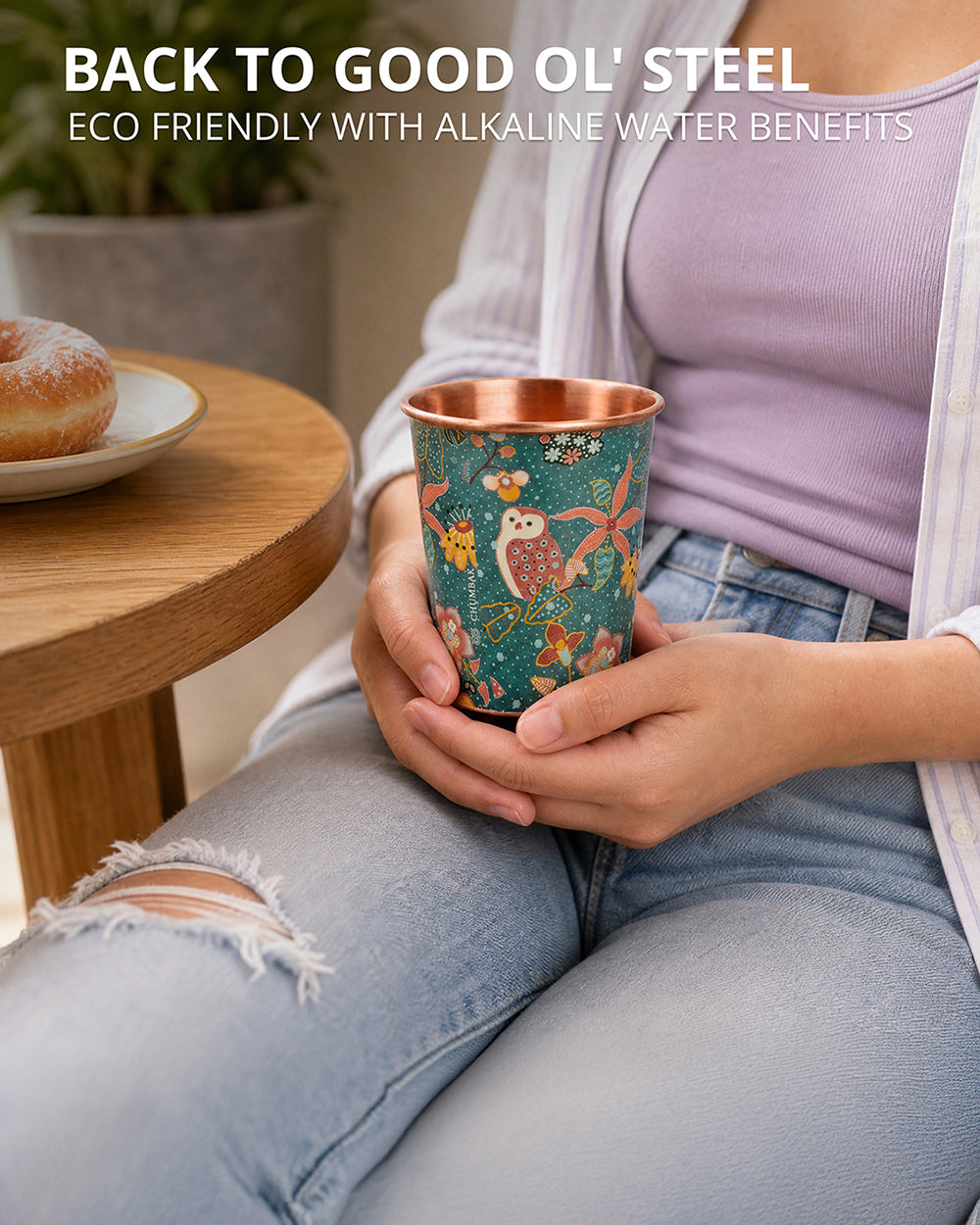Peranakan Tales, Batik Copper Tumbler | #SingaporeInspired