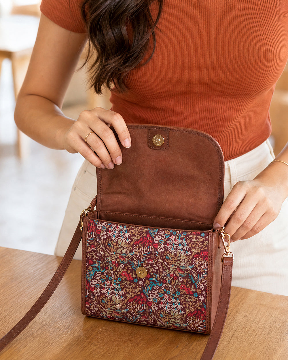 Teal by Chumbak Rainforest Crossbody Bag