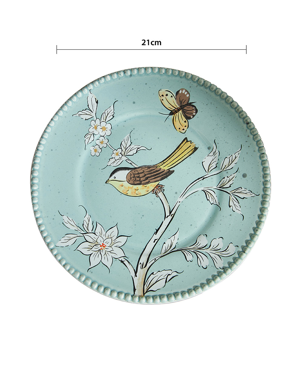 Flora Bird Dessert Plate