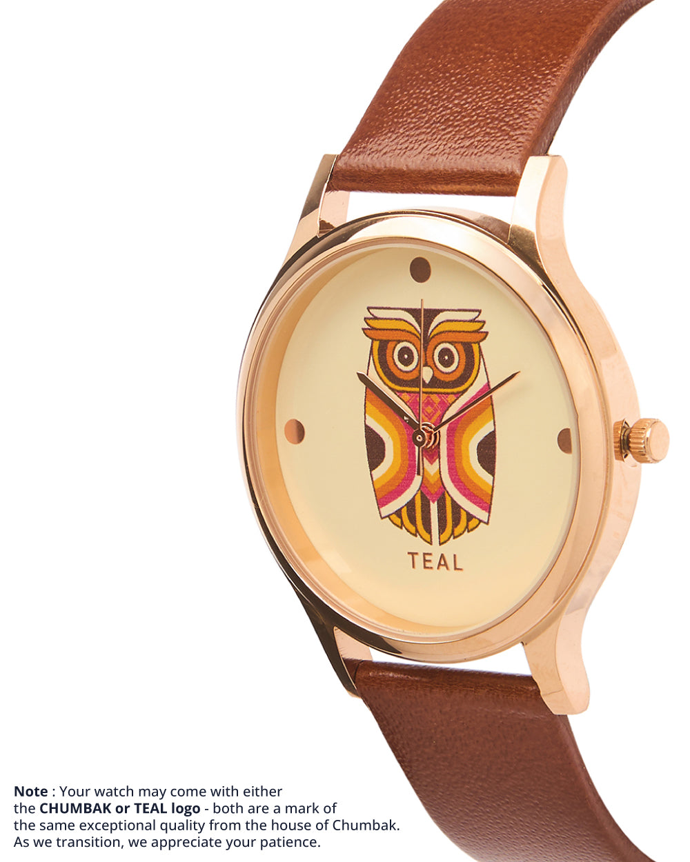 TEAL by Chumbak Aztec Owl Wrist Watch