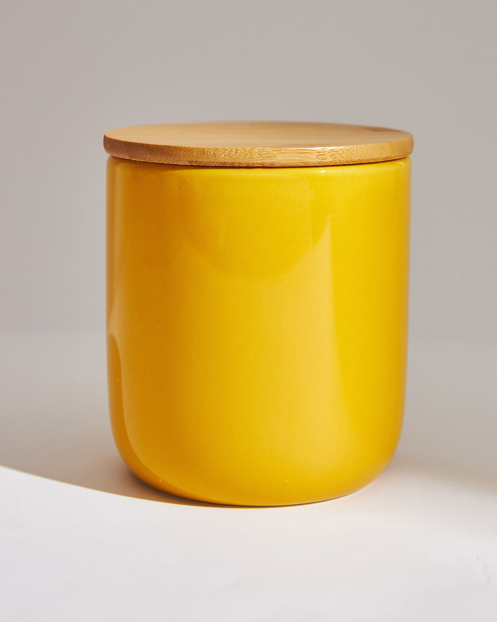 Good Vibes Ceramic Jar - Yellow