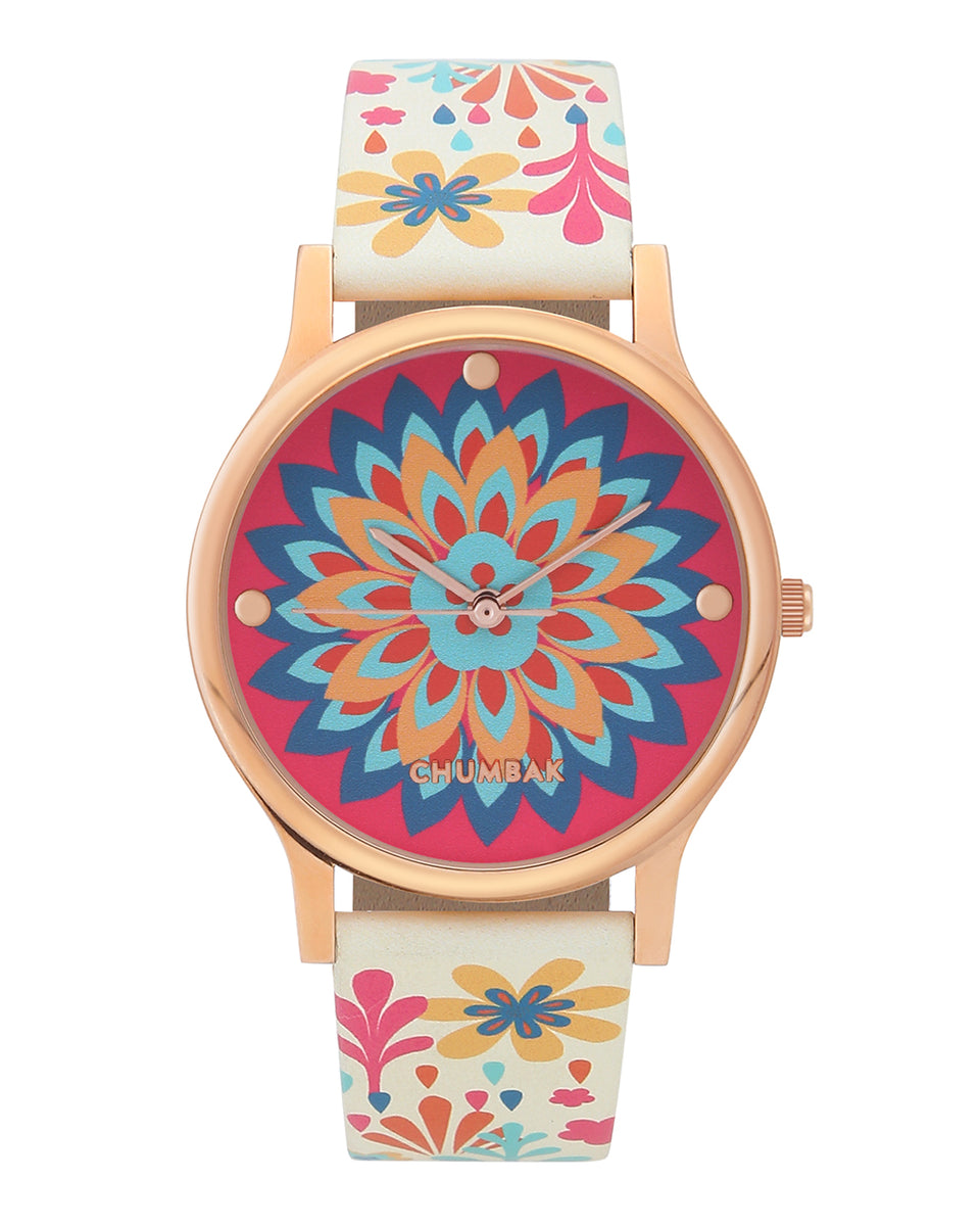 TEAL by Chumbak Jungle Burst Wrist Watch