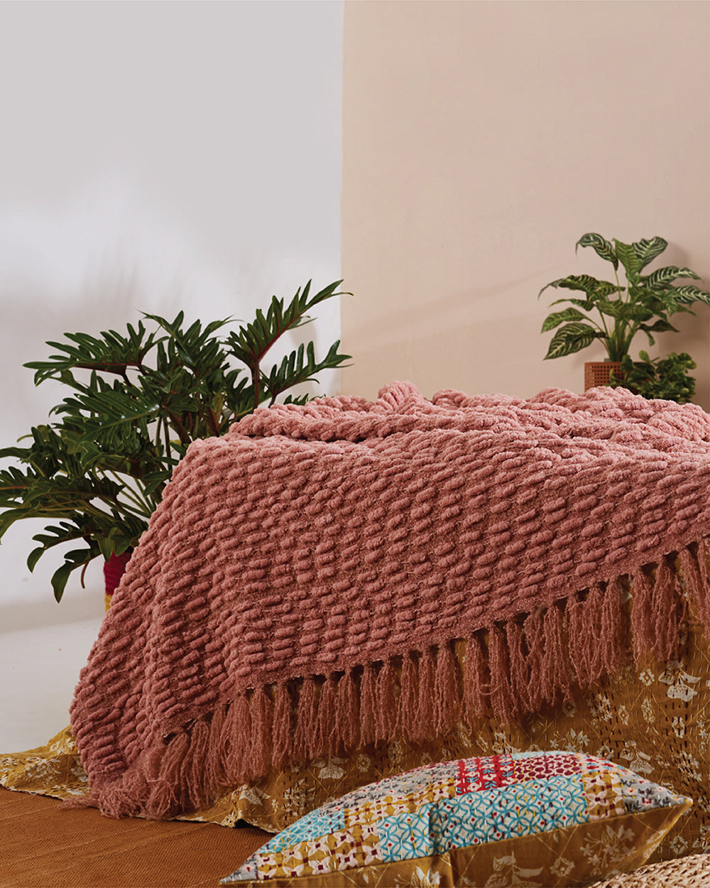 Sunday Throw - Pastel Pink