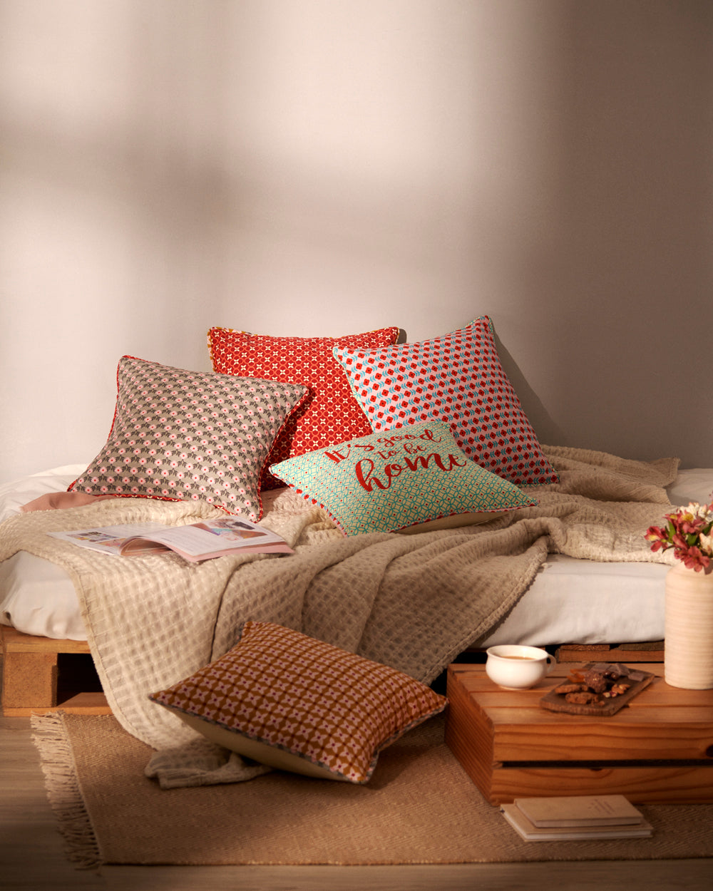 Afternoon Picnic 16 ” Cushion Covers - Set of 5