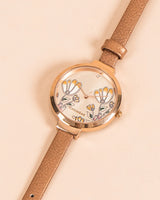 TEAL by Chumbak Early Blossom Wrist Watch - Rose Gold