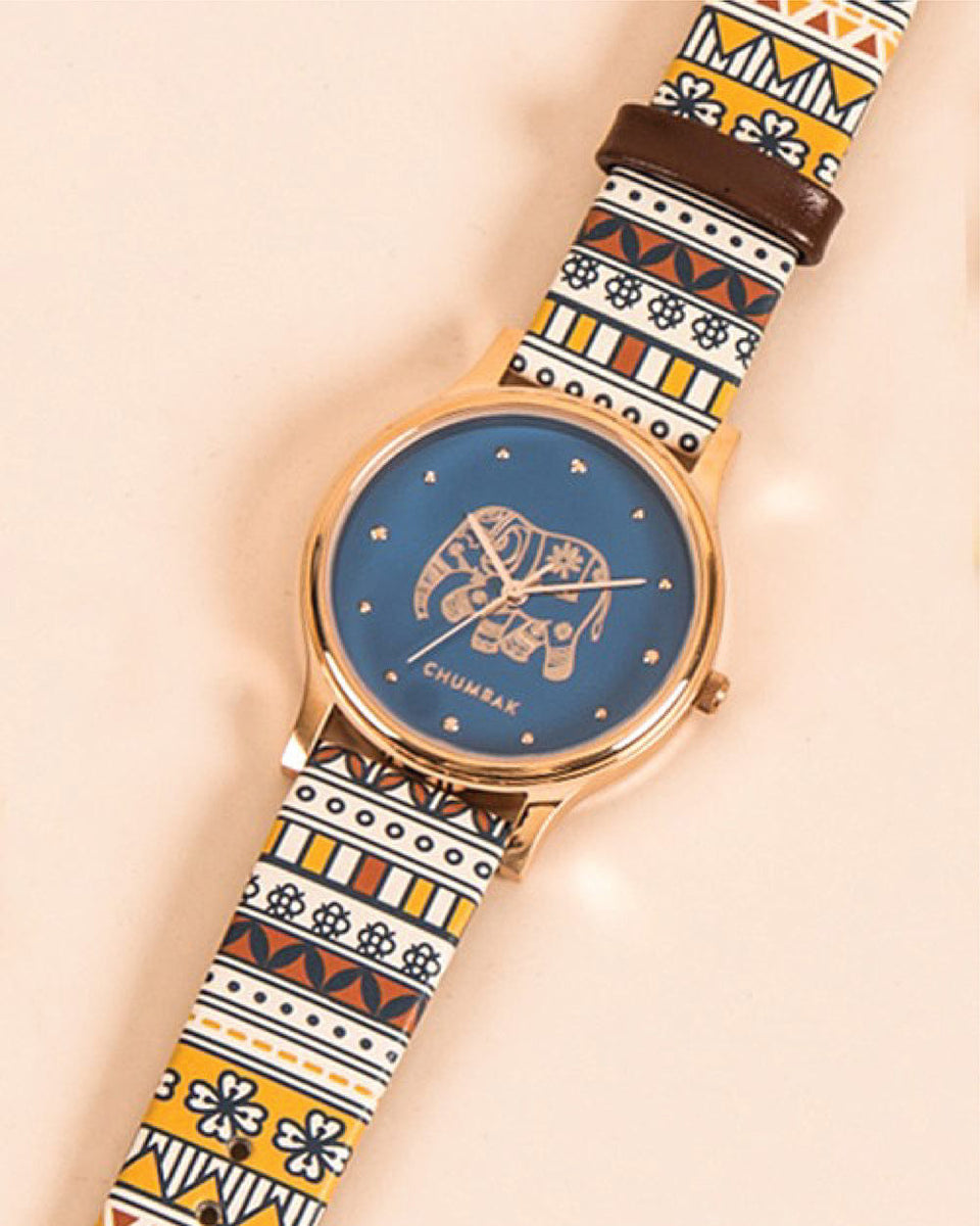 TEAL by Chumbak Aztec Strap Wrist Watch