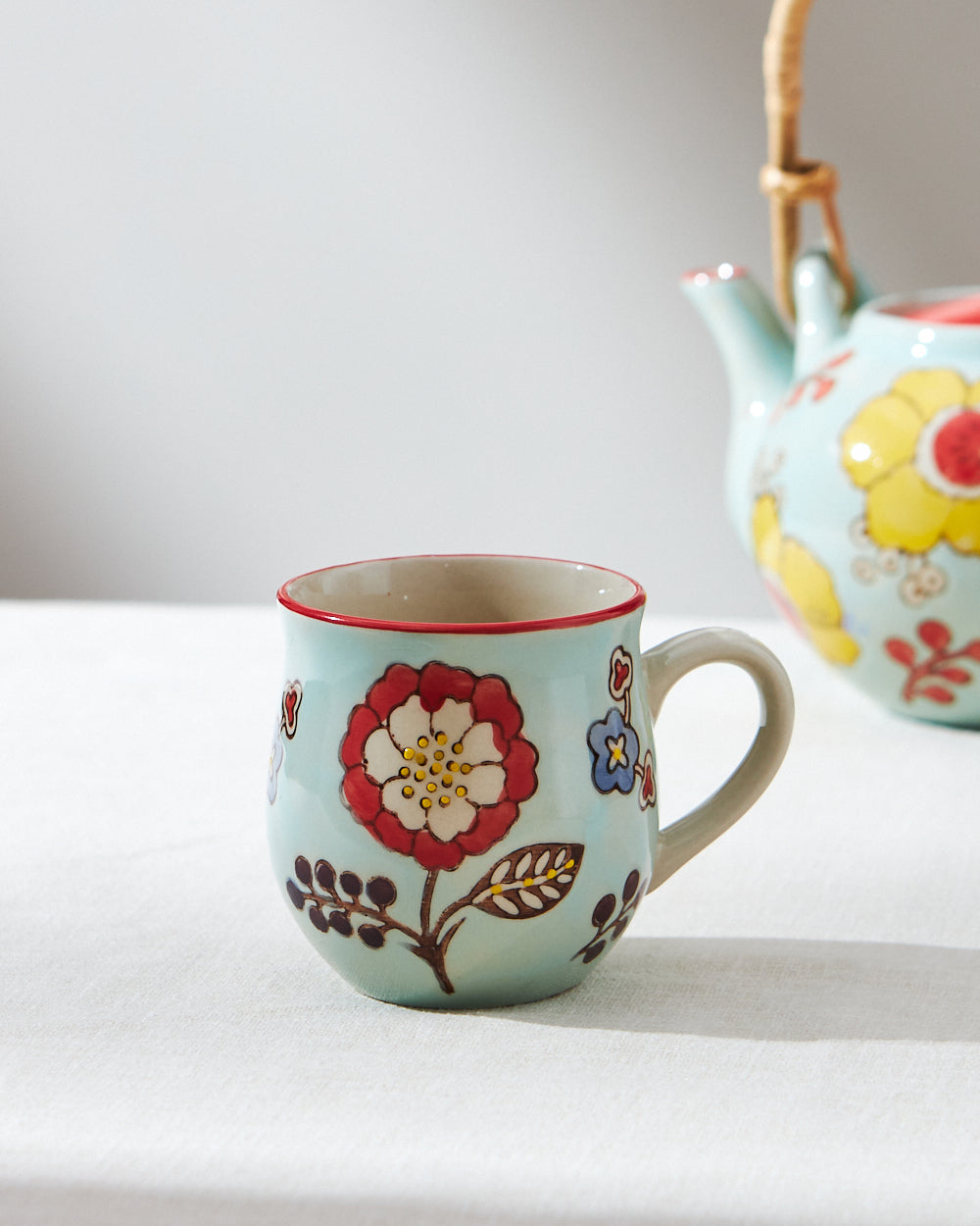 Threads & Needles Mini Mug – Teal
