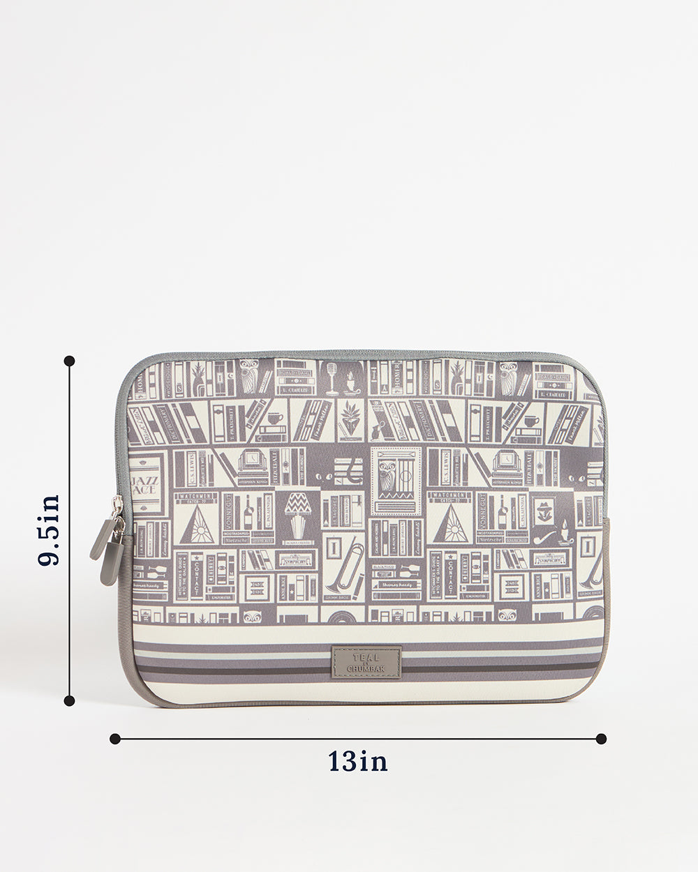 TEAL By Chumbak Welcome to Library Laptop Sleeve - 13inch