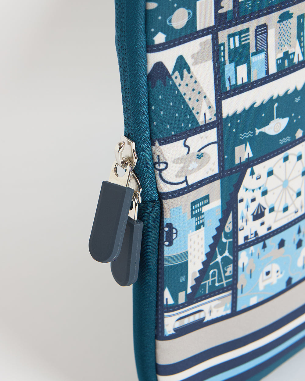 TEAL By Chumbak Amusement Park Laptop Sleeve - 13inch