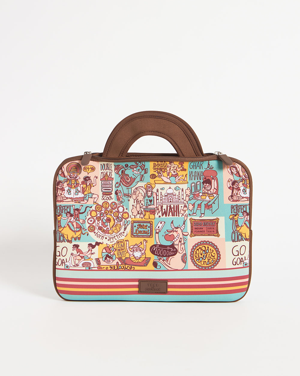 TEAL By Chumbak Indie Pop Laptop Sleeve - 15inch