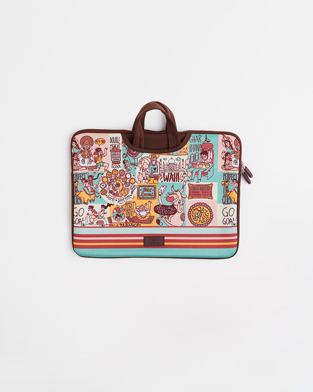 TEAL By Chumbak Indie Pop Laptop Sleeve - 13inch