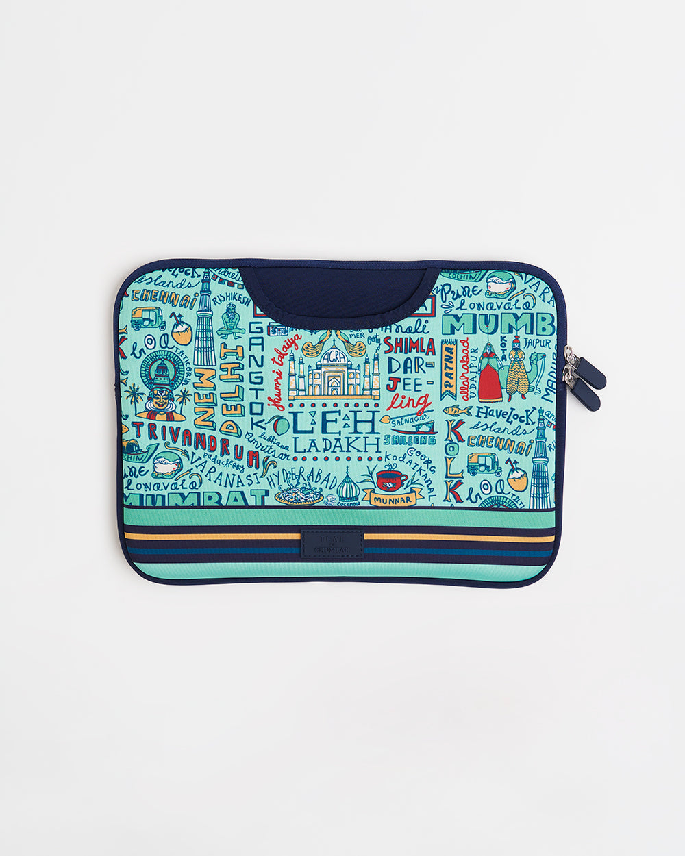 TEAL By Chumbak Traveller Laptop Sleeve - 15inch