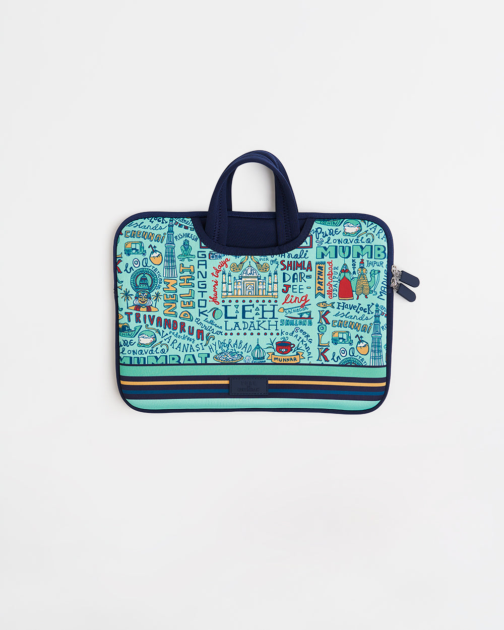 TEAL By Chumbak Traveller Laptop Sleeve - 13inch