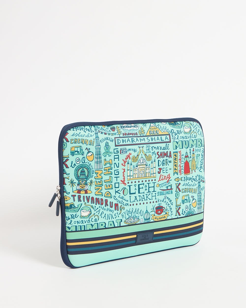 TEAL By Chumbak Traveller Laptop Sleeve - 13inch