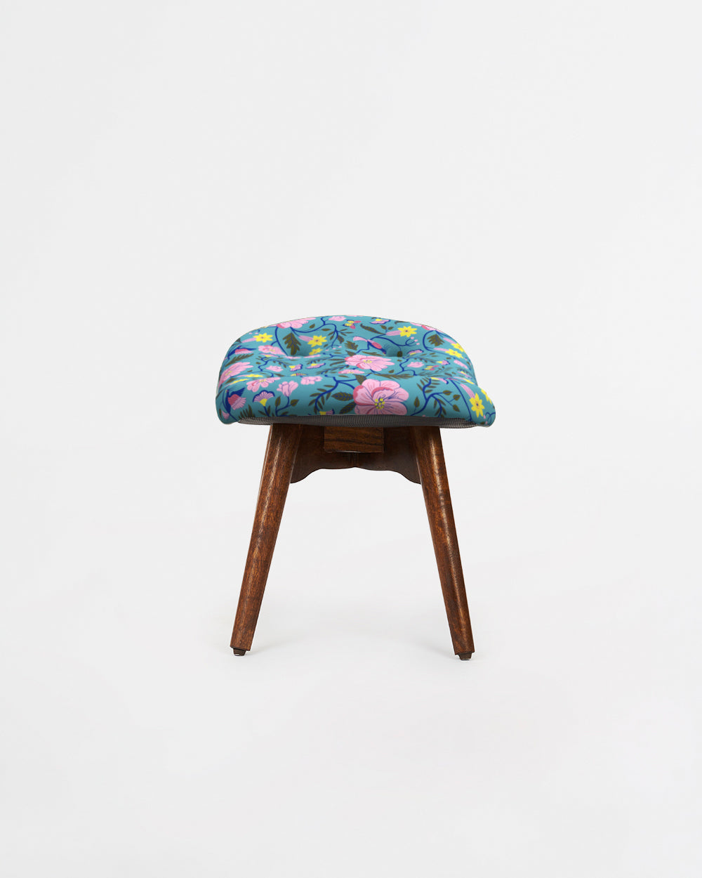 Mid Century Modern Foot Rest - Spring Bloom