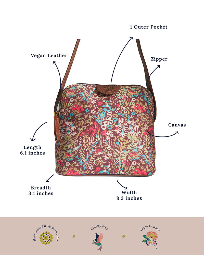 Teal By Chumbak Rainforest Sling Bag