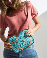 Teal By Chumbak Birds of Paradise Rectangle Sling Bag