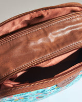 Teal By Chumbak Birds of Paradise Rectangle Sling Bag